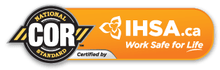 Certified by COR | IHSA.ca Work Safe for Life