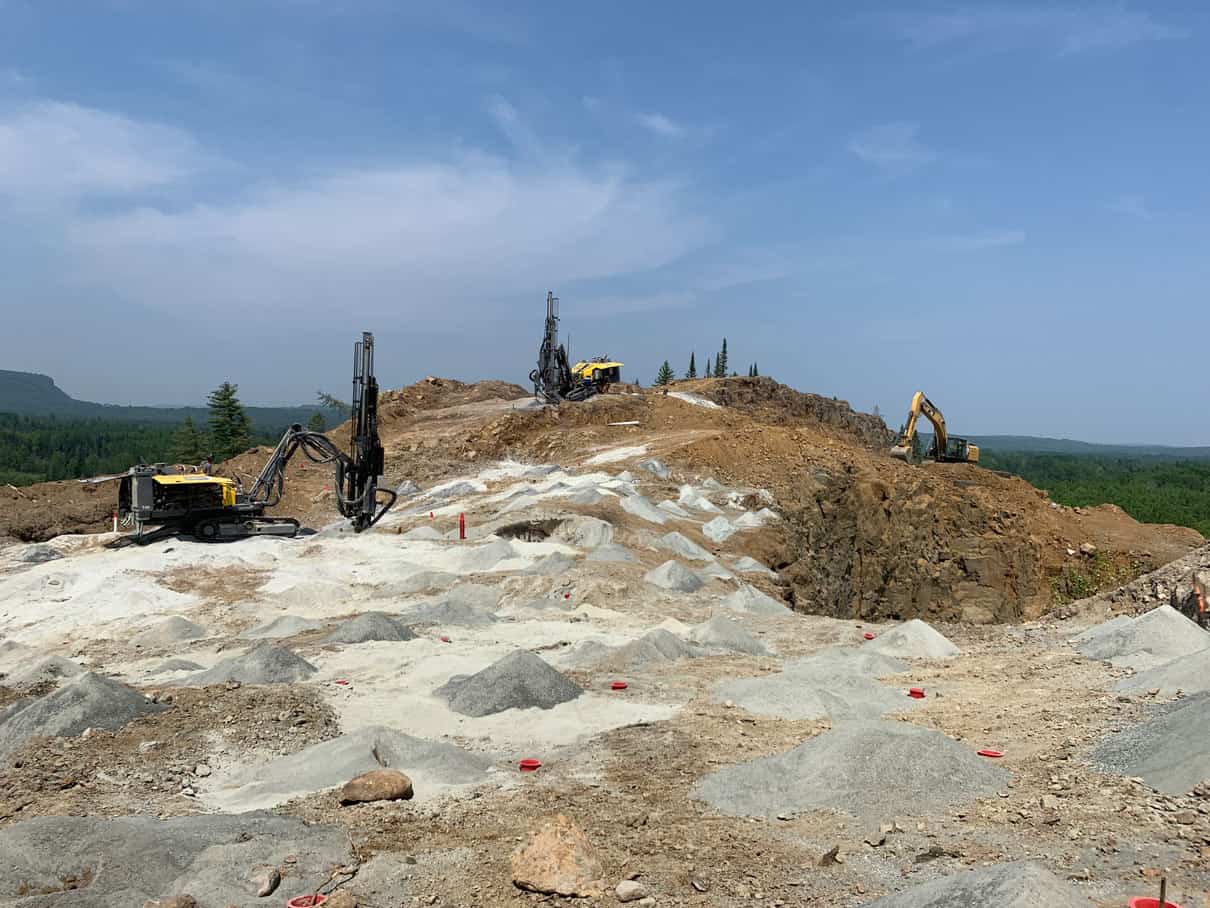 This LH North construction site looks like a moon landscape, dotted with heavy machinery. Someday, here will be a new highway.